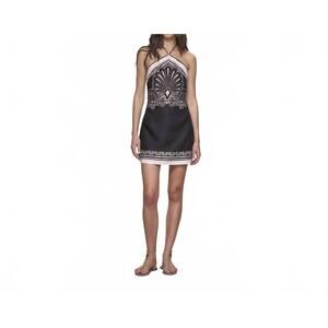 knee length dresses for ladies Linen Mini Dress – Retrofete main image 1
